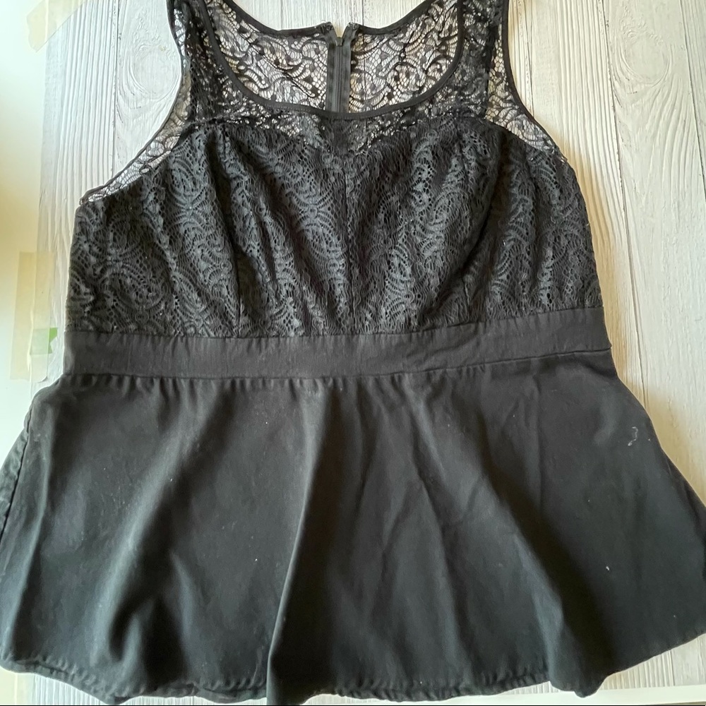 Sleeveless Peplum Top